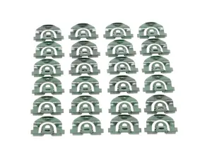 1965 Chevy Malibu Back Glass Molding Clip Set - 24pcs - 64-65 Chevelle 2DR Hardtop