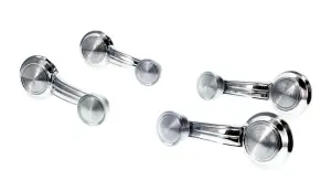 Window Crank Set - Front & Rear (Clear Knob) - 69 Camaro - Image 2 of 3
