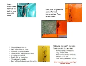 Hidden Tailgate Latch Kit (Paint to Match) - 47-87 Chevy GMC Stepside Pickup; 48-87 Ford Flareside Pickup - Image 3 of 3