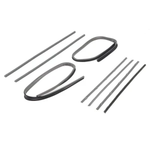 Front Door Window Channel Seal Kit - Felts/Channels/Div Bar - Black Bead - 67-72 Chevy GMC CK Pickup - Image 6 of 6