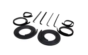 Front Door Seal Kit - 10pcs - Channels/Div Bars/Felts/Door Seals - 71-72 F100 F250 F350 Pickup - Image 3 of 3