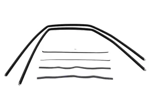 Front Door Window Channel Seal Kit - Felts/Channels - 6pcs - 47-50 Chevy GMC Pickup Suburban - Image 1 of 3