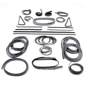 Weatherstrip Kit - Full - w/ Chrome Lock Strip - 26 pcs - 85-91 Chevy GMC CK Blazer Jimmy - Image 2 of 2