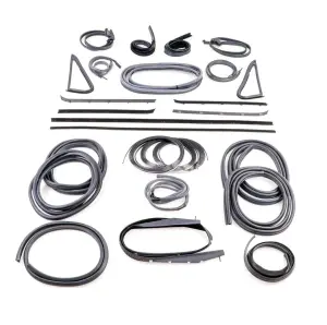 Weatherstrip Kit - Full - w/ Chrome Lock Strip - 26 pcs - 85-91 Chevy GMC CK Blazer Jimmy - Image 1 of 2