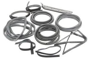 Complete Weatherstrip Seal Kit (14pcs) - 67-70 F-Series Pickup w/ Weatherstrip Trim Groove - Image 2 of 3