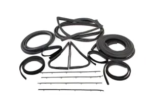 1968 Ford F250 Complete Weatherstrip Seal Kit (14pcs) - 67-70 F-Series Pickup w/o Weatherstrip Trim Groove