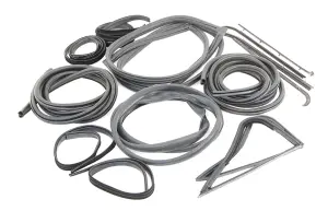 Complete Weatherstrip Seal Kit (14pcs) - 71-72 F-Series Pickup w/ Weatherstrip Trim Groove - Image 3 of 3