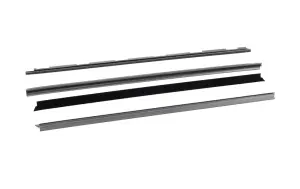 2000 GMC Yukon Front Door Beltline Window Felts - Inner and Outer - Press-On - 88-98 Chevy GMC CK OBS Truck SUV