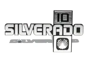 Front Fender Emblems - Silverado 10 - Pair - 81-88 Chevy C10 Pickup Blazer Suburban - Image 1 of 3