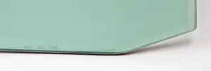 Door Glass - Green Tint - LH or RH - 66-67 Chevy II Nova Coupe - Image 2 of 2