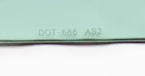 Door Glass - Green Tint - RH - 68-72 Chevy II Nova 2 Door - Image 2 of 2