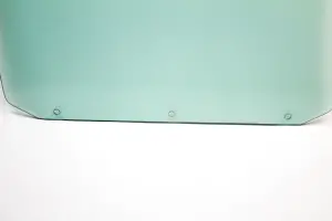 Door Glass with 3 Holes - Green Tint - LH - 65 Chevelle GTO Malibu Convertible - Image 2 of 2