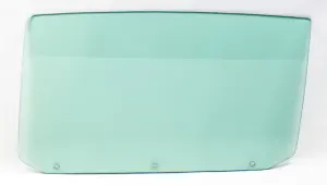 Door Glass with 3 Holes - Green Tint - LH - 65 Chevelle GTO Malibu Convertible - Image 1 of 2