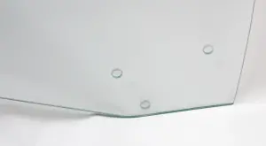Door Glass - Clear - LH - 69 GM A-Body Coupe and Convertible 69-70 Grand Prix - Image 2 of 4