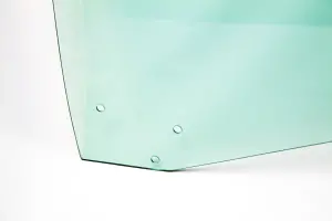 Door Glass - Green Tint - LH - 69 GM A-Body Coupe and Convertible 69-70 Grand Prix - Image 2 of 3