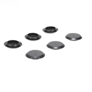 Vent Window Screw Access Hole Black Plastic Plugs - Pair - 68-72 Dodge Plymouth A-Body 66-70 B-Body - Image 3 of 4