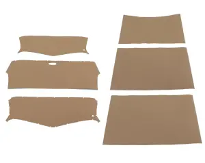 Interior Headliner Kit - Black - 5pc - 47-53 Chevy GMC Suburban - Image 2 of 2