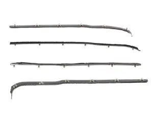 Front Door Beltline Window Felts - Black - 4pcs - 61-66 Ford F100 F250 F350 Pickup - Image 3 of 3