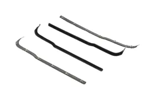 Front Door Beltline Window Felts - Black - 4pcs - 61-66 Ford F100 F250 F350 Pickup - Image 2 of 3