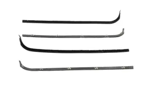 Front Door Beltline Window Felts - Chrome - 4pcs - 67-70 F-Series Pickup - Image 1 of 3