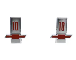 Front Fender Emblems - &quot10" - Pair - 1963 Chevy C/K Pickup Truck Suburban - Image 1 of 3