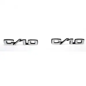 Front Fender Emblems - C10 - Pair - 69-70 Chevy CK Pickup Truck Suburban - Image 1 of 3