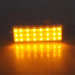 Park Lamp Lens - Clear - 24 Amber LED - 47-53 Chevy Truck Suburban - Image 4 of 4