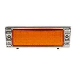 Park Lamp Assembly - LED - Amber - Stainless Bezel - 47-53 Chevy Truck Suburban - Image 1 of 4