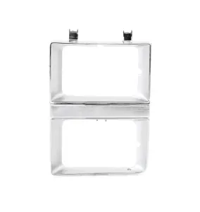 Headlamp Bezel - Chrome - Dual Headlight - LH - 81-82 Chevy GMC C/K Pickup Blazer Jimmy Suburban - Image 1 of 3