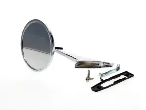 Outside Door Mirror - Round with Bowtie - 67 Camaro 66-72 Chevy II Nova 66-68 Chevelle El Camino - Image 3 of 3