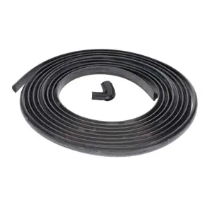 Quarter Window Gasket Lock Strip w Cap - Black - 73-91 Chevy GMC CK Suburban - Image 1 of 2
