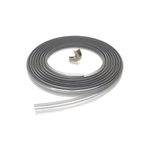 Quarter Window Gasket Lock Strip w Cap - Chrome - 73-91 Chevy GMC CK Suburban - Image 1 of 6