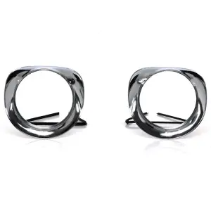 Headlamp Bezels with Seals - Pair - 55-57 Chevy GMC Pickup Truck Suburban - Image 3 of 4