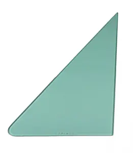 Vent Glass - Green Tint - LH or RH - 62-67 Chevy II Nova - Image 1 of 3