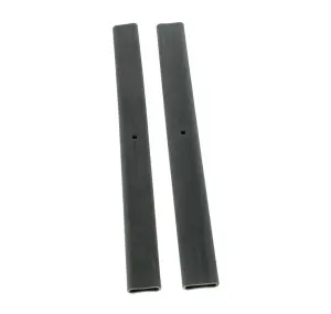 1941 Chevy Fullsize Truck Tailgate Chain Covers - Black - LH/RH Pair - 41-87 Chevy GMC Stepside Pickup Truck
