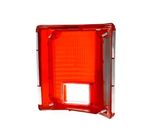 Tail Lamp Lens - with Chrome trim - LH - 73-91 Chevy GMC C/K Truck Fleetside Pickup Blazer Jimmy Suburban - Image 3 of 3