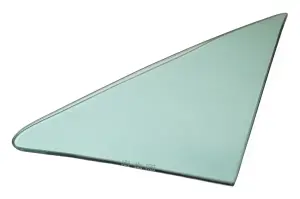 Vent Glass - Green Tint - RH - 68 GM A-Body Coupe & Convertible - Image 2 of 3