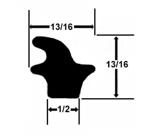 Trunk Weatherstrip - 62-74 GM X-Body; 64-72 GM A-Body - Image 2 of 2