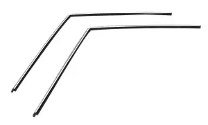 1967 Ford Bronco Door Glass Top Run Channels - Pair - 66-77 Bronco Hardtop or Pickup
