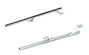 Door Glass Lower Rear Channels w/ Brackets - Pair - 66-77 Bronco - Image 3 of 3