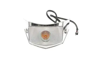 Park Lamp Assembly - Clear Lens with Stainless Bezel - LH or RH - 56 F100 F250 F350 Ford Pickup Truck - Image 2 of 3