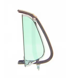 Vent Window Assembly - RH - Green Tint Glass - Chrome Frame - 51-52 F1 F2 Ford Pickup Truck - Image 1 of 3