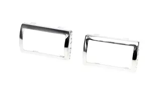 1968 Plymouth Valiant Brake-Clutch Pedal Pad Bezel - Manual - Pair - 67-70 Dodge Plymouth A-Body; 66-70 Dodge Plymouth B-Body