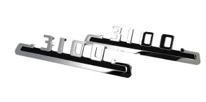 Hood Side Emblems - Pair - 3100 - 53-54 Chevy Pickup Truck Suburban - Image 1 of 3