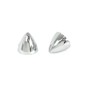 Chrome Door Mirror Bullet Caps - Pair - 53-66 Ford F100 F250 - Image 5 of 6