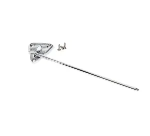 Sunvisor Bracket - Chrome  - LH or RH - 56-60 F100 F250 F350 Pickup Truck - Image 2 of 3