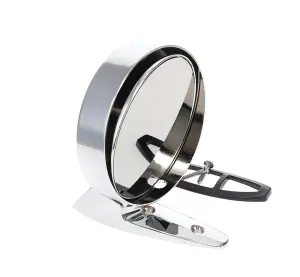 1964 Mercury Cyclone Outside Rear View Mirror Kit - RH Manual Match for LH Remote Chrome - 64-66 Fairlane; 65-66 Galaxie