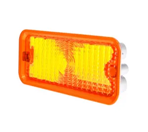 Park Lamp Lens - Amber - with trim - LH - 73-74 Chevy GMC C/K Pickup Truck Blazer Jimmy Suburban (diffused) - Image 2 of 3