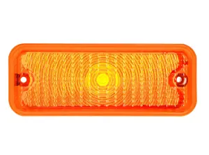 Park Lamp Lens - Amber - with trim - LH - 73-74 Chevy GMC C/K Pickup Truck Blazer Jimmy Suburban (diffused) - Image 1 of 3