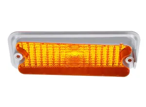 Park Lamp Lens - Amber - with trim - RH - 73-74 Chevy GMC C/K Pickup Truck Blazer Jimmy Suburban (diffused) - Image 3 of 3